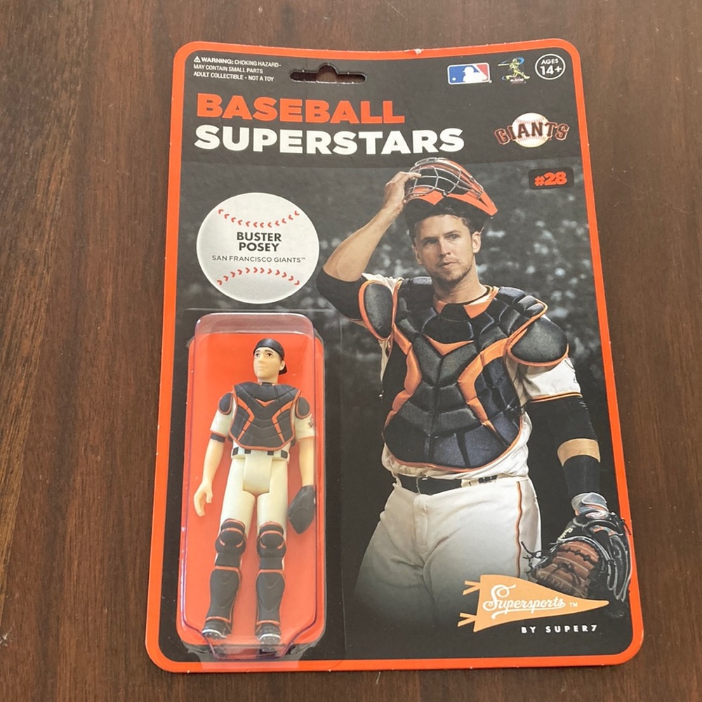 Catcher for the San Francisco Giants Buster Posey #28.